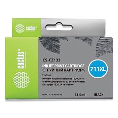 Картридж струйный CACTUS (CS-CZ133) для плоттеров HP DesignJet T120/T520, черный фото