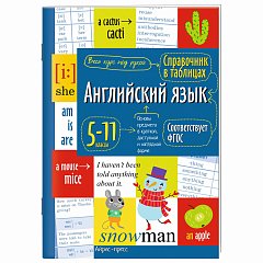 Справочник в таблицах "Английский язык. 5-11 класс", 16х23,5 см, 48 стр., АП, 28197 фото