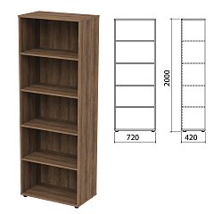 Шкаф (стеллаж) "Приоритет", 720х420х2000 мм, 4 полки, лагос, К-934, К-934 лагос фото