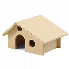 Домик для мелких животных деревянный, 165*130*100мм, Gamma фото