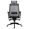 Кресло офисное МЕТТА "SAMURAI" Black Edition, сверхпрочная сетка, регулируемое, черное