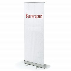 Стенд мобильный для баннера "Роллскрин 2(80)", размер рекламного поля 800х2000 мм, алюминий, 290521 фото