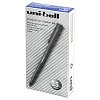 Ручка-роллер Uni-Ball II Micro, СИНЯЯ, корпус черный, узел 0,5мм, линия 0,24мм, UB-104 Blue
