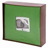 Фотоальбом BRAUBERG "Лайм" на 200 фото 10х15 см, ткань, зеленый, 391189