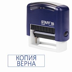 Штамп стандартный STAFF "КОПИЯ ВЕРНА", оттиск 38х14 мм, "Printer 9011T", 237420 фото