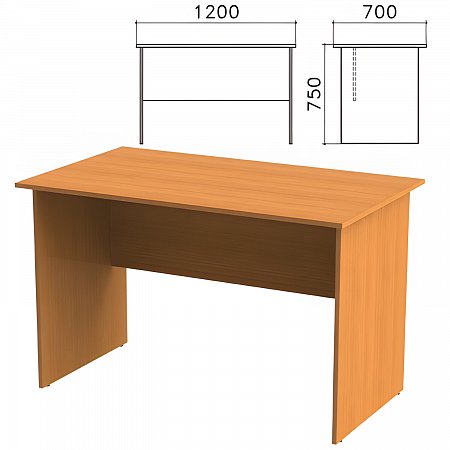 Стол письменный "Фея", 1200х700х750 мм, цвет орех милан, СФ03.5 фото