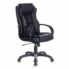 Кресло офисное CH-839/BLACK, экокожа, черное фото