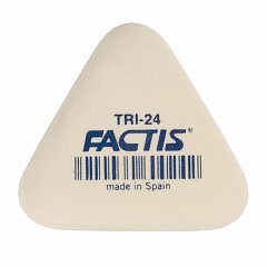 Ластик FACTIS (Испания) TRI 24, 51х46х12 мм, белый, треугольный, мягкий, PMFTRI24 фото