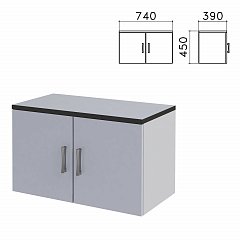 Шкаф-антресоль "Монолит", 740х390х450 мм, цвет серый, АМ01.11 фото