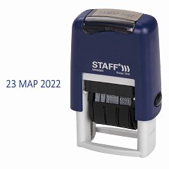Датер-мини STAFF, месяц буквами, оттиск 22х4 мм, "Printer 7810", 237432 фото