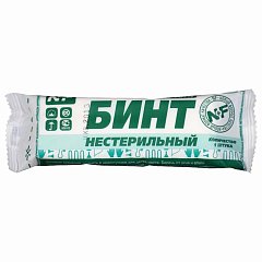 Бинт марлевый нестерильный 10 см х 5 м, плотность 28 (±2) г/м2, индивидуальная упаковка, NF фото