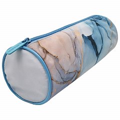 Пенал-тубус BRAUBERG, с эффектом Soft Touch, мягкий, "Blue marble", 22х8 см, 271570 фото