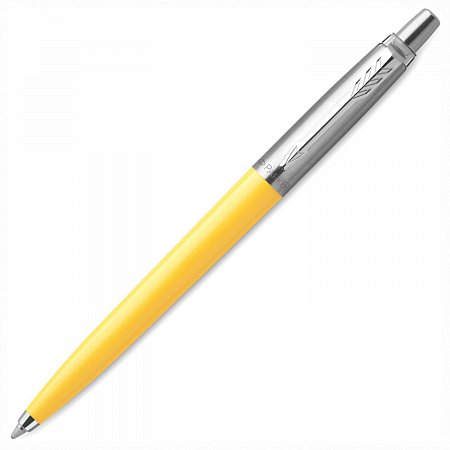 Ручка шариковая PARKER "Parker Jotter Orig Yellow", корпус желтый, детали хром, блистер, синяя, 2076056 фото