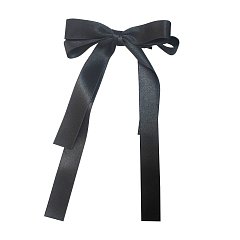 Заколка для волос аллигатор 15x26 см, с бантиком, с длинными хвостиками, АССОРТИ, MONTE VITA 457111 фото