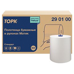 Полотенца бумажные рулонные 280 м, TORK Matic (Система H1) UNIVERSAL, КОМПЛЕКТ 6 рулонов, 290100 фото