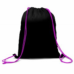 Мешок для обуви BRAUBERG плотный, карман на молнии, подкладка, 43х33 см, "Neon Purple", 271626 фото