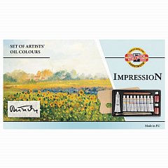 Краски масляные художественные KOH-I-NOOR "Impression", 9 цветов по 16 мл, белила 40 мл, 16160300000 фото