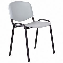 Стул STAFF "Iso Plast CF-009", черный каркас, пластик серый, 532570 фото