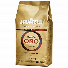 Кофе в зернах LAVAZZA "Qualita Oro", арабика 100%, 1000 г, 2056 фото