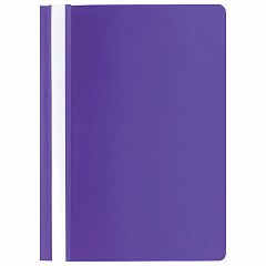 Скоросшиватель пластиковый STAFF, А4, 100/120 мкм, фиолетовый, 229237 фото