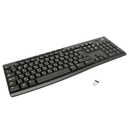 Клавиатура беспроводная LOGITECH K270, 104 клавиши + 8 дополнительных клавиш, мультимедийная, черная, 920-003757 фото