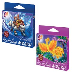 Восковые мелки ЛУЧ "Фантазия", 12 цветов, на масляной основе, картонная упаковка с европодвесом, 25С1520-08 фото
