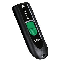 Флеш-диск 128GB TRANSCEND JetFlash 790C, разъем USB Type-С, черный/зеленый, TS128GJF790C фото