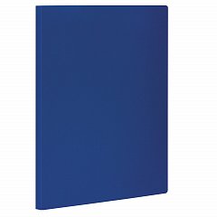 Папка с боковым металлическим прижимом STAFF, синяя, до 100 листов, 0,5 мм, 229232 фото