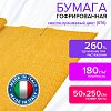 Бумага гофрированная/креповая (ИТАЛИЯ) 180 г/м2, 50х250 см, светло-оранжевая (576), BRAUBERG FIORE, 112610