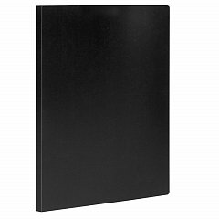 Папка с боковым металлическим прижимом STAFF, черная, до 100 листов, 0,5 мм, 229233 фото