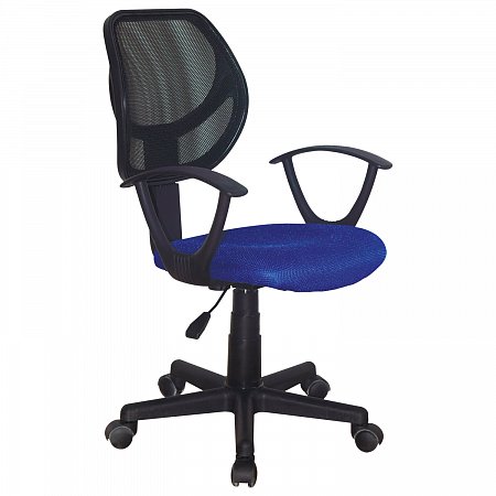 Кресло компактное BRABIX "Flip MG-305", ткань TW, синее/черное, 531919 фото