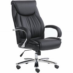 Кресло офисное BRABIX PREMIUM "Advance EX-575", хром, экокожа, черное, 531825 фото