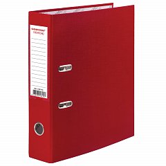 Папка-регистратор ОФИСМАГ с арочным механизмом, покрытие из ПВХ, 50 мм, красная, 225754 фото