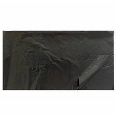 Мешки для мусора 200л черные, в пачке 50 штук, прочные, ПВД 37 мкм, 90х130см, 608328 фото