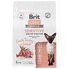 BRIT CARE, Сухой корм для кошек с чувствительным пищеварением с индейкой и ягнёнком, 0.4 кг
