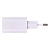 Зарядное устройство быстрое сетевое (220В) SONNEN, порты USB+Type-C, QC 3.0, 3 А, белое, 455505