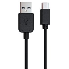 Кабель USB-micro USB 2.0, 1 м, RED LINE, для подключения портативных устройств и периферии, черный, УТ000002814 фото
