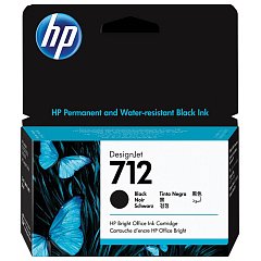 Картридж струйный для плоттера HP (3ED70A) DesignJet T230/T250/T630/T650, №712, черный, оригинальный фото