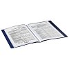 Папка 20 вкладышей BRAUBERG "Contract", синяя, вкладыши-антиблик, 0,7 мм, бизнес-класс, 221772