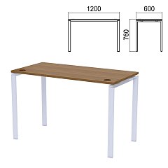 Столешница стола на металлокаркасе "Арго", 1200х600х760 мм, орех фото
