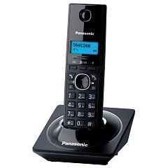 Радиотелефон PANASONIC KX-TG1711RUB, память на 50 номеров, АОН, повтор, часы/будильник, чёрный фото