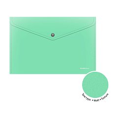 Папка-конверт с кнопкой ERICH KRAUSE Matt Pastel Bloom, А4, до 120 л, непрозр.,ассорти,0,18 мм,61141 фото