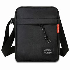Сумка на плечо BRAUBERG COMPACT, два кармана, черная, 22х17х6 см, 271687 фото