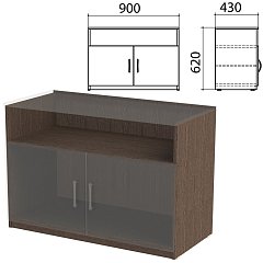 Каркас тумбы для оргтехники "Канц" 900х430х677 мм, цвет венге, ТК28.16.2 фото