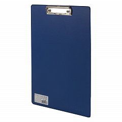 Доска-планшет ОФИСМАГ с прижимом А4 (230х350 мм), картон/ПВХ, РОССИЯ, СИНЯЯ, 225987 фото