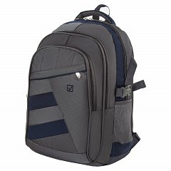 Рюкзак BRAUBERG "MainStream 2", 35 л, размер 45х32х19 см, ткань, серо-синий, 224446 фото