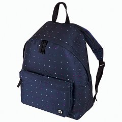 Рюкзак BRAUBERG универсальный, сити-формат, темно-синий, Полночь, 20 литров, 41х32х14 см, 224754 фото