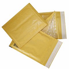 Конверт-пакеты с прослойкой из пузырчатой пленки (250х350 мм), крафт-бумага, отрывная полоса, КОМПЛЕКТ 10 шт., G/4-G.10 фото