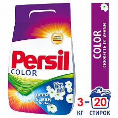 Стиральный порошок автомат 3 кг PERSIL (Персил) Color, "Свежесть от Vernel", 2466247 фото