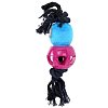 Игрушка для собак JOYSER Cageball Funhead Jack с резиновым мячом и пищалкой M розовый, 37 см